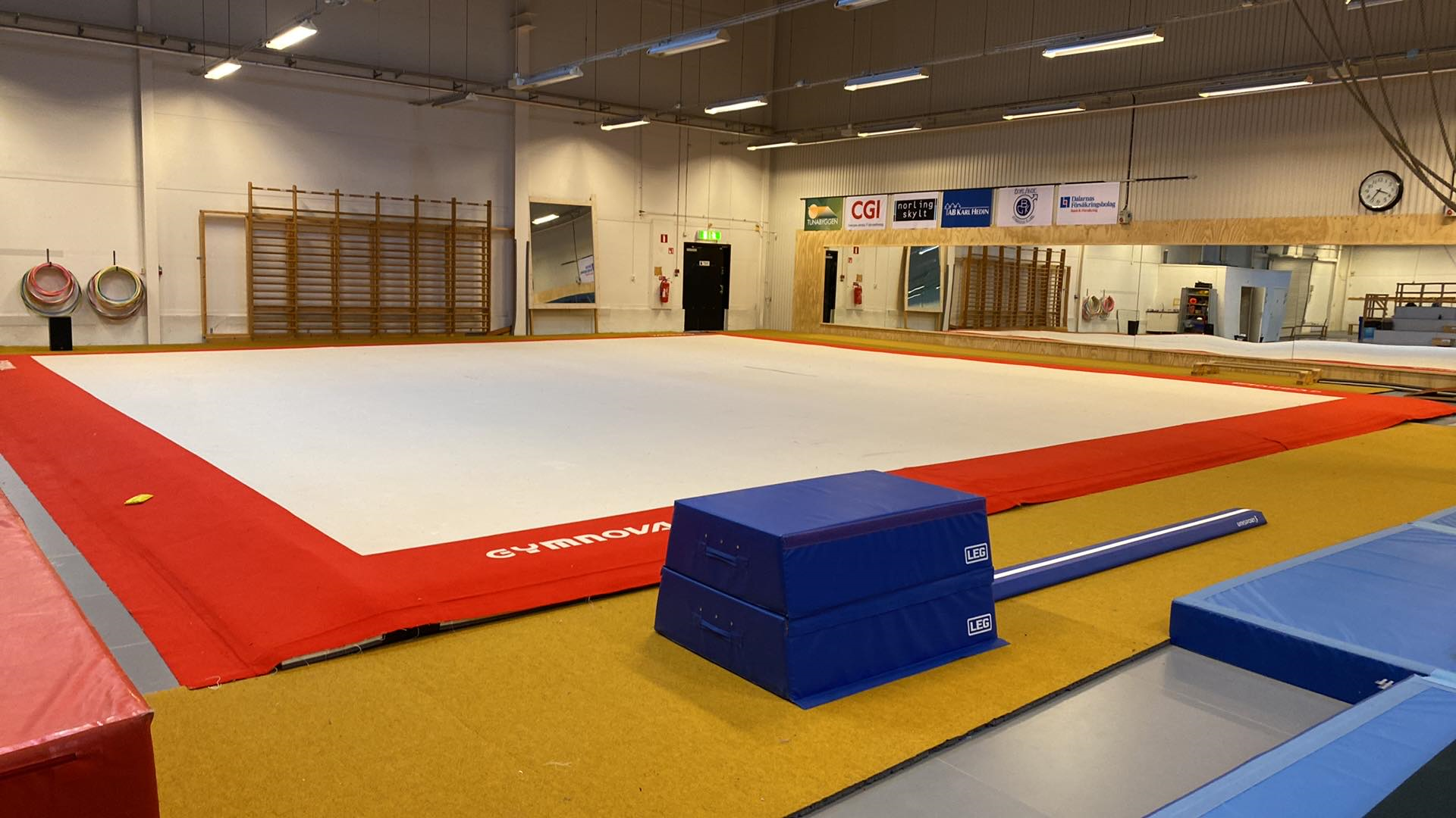 Gymnastik hall tumbling matta