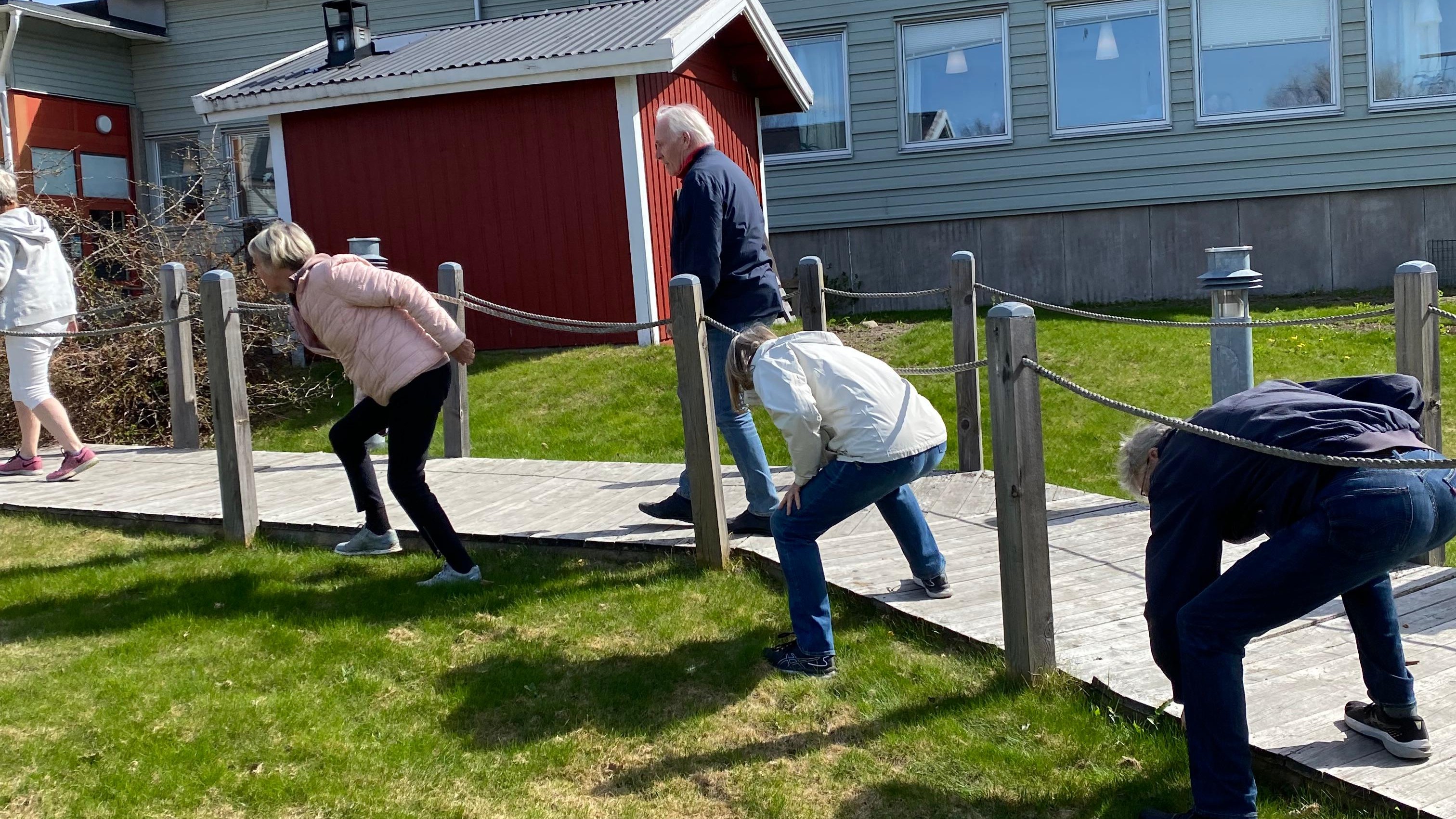 Gåparkour utomhus